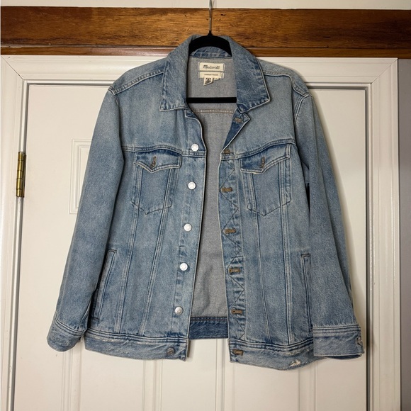 Madewell Oversized Trucker Jacket - Akenside Wash - Picture 5 of 7